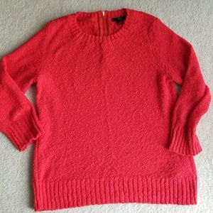Red knit sweater